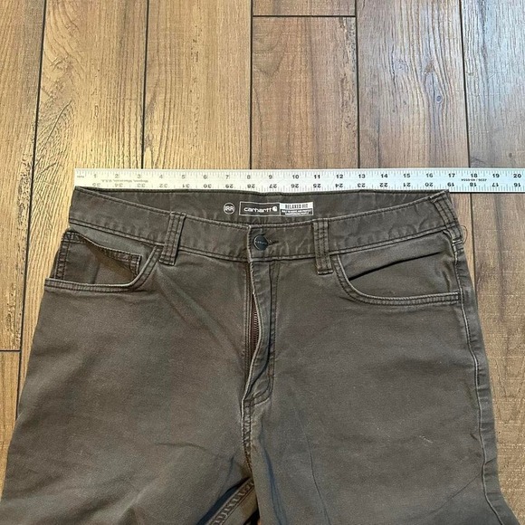 Carhartt relaxed fit‎ baggy gray distressed workwear pants size 34 x 34 - Picture 4 of 6